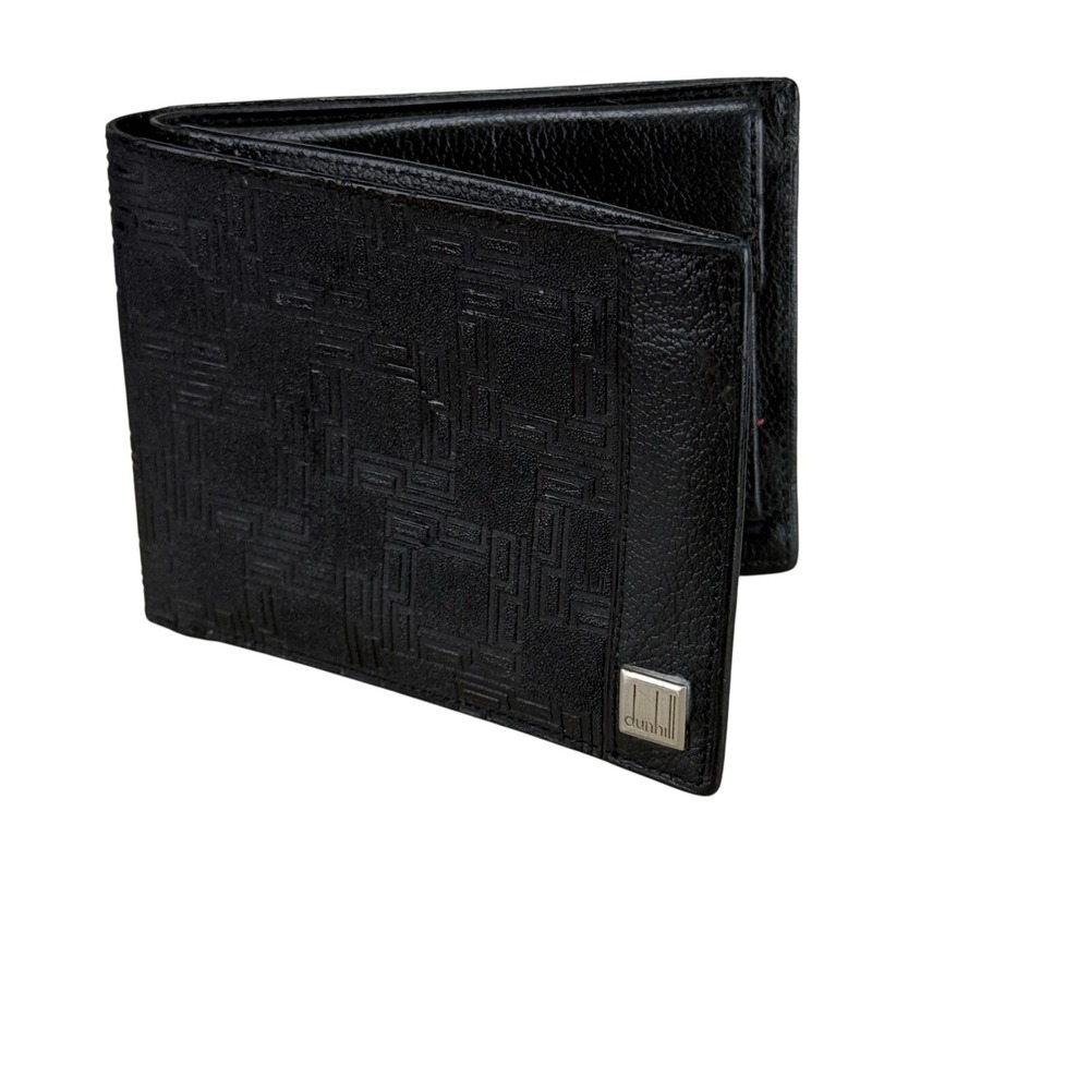 Authentic Dunhill D Eight D8 Black PVC Leather Bifold Wallet - Classic Design! - Picture 11 of 11
